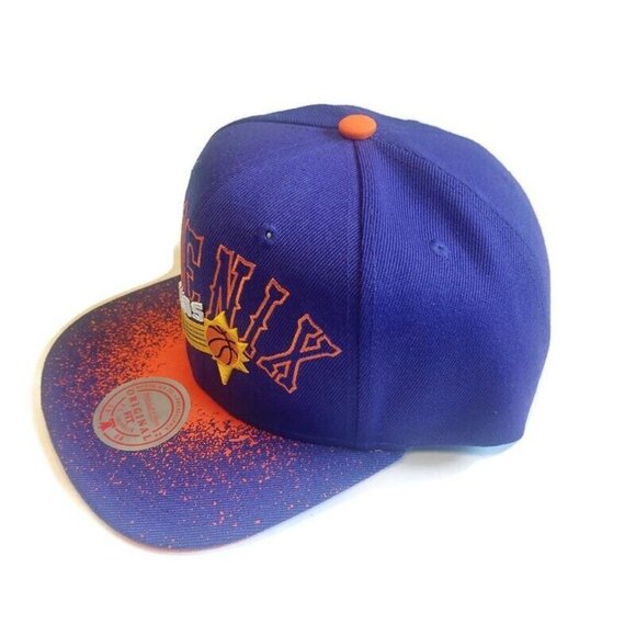 Mitchell & Ness Mens Phoenix Suns Snapback Hat Cap Adjustable Spray Paint Purple - Picture 5 of 6
